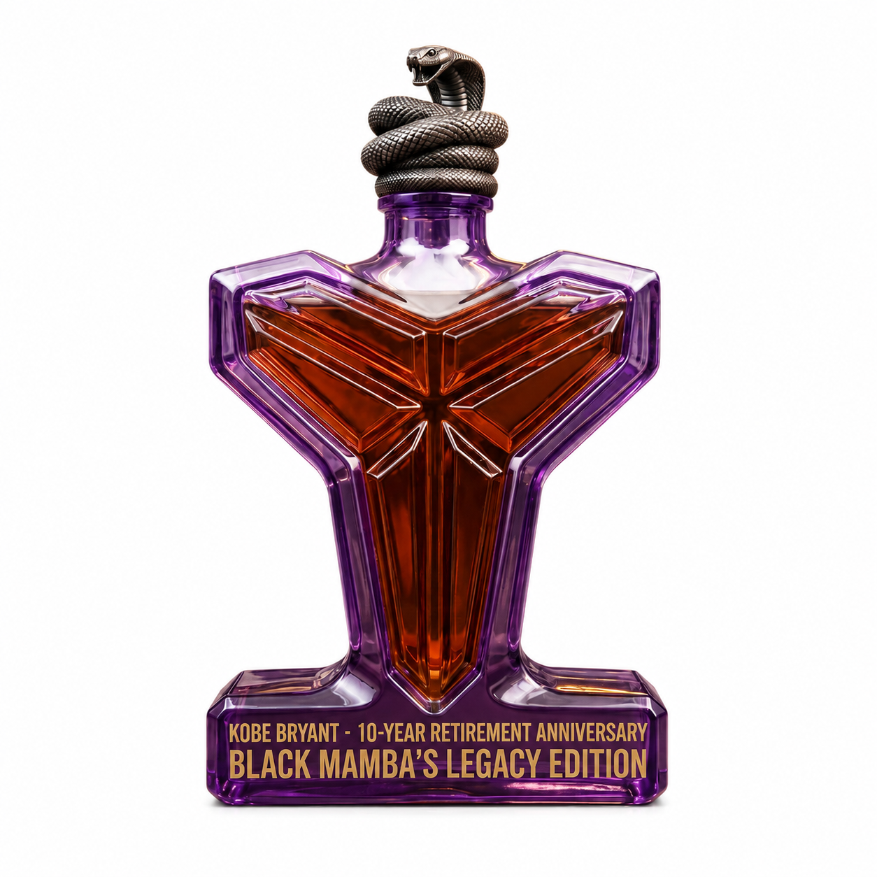 🐍 Black Mamba 10-Year Retirement Whiskey Bottle Miss U Kobe💖