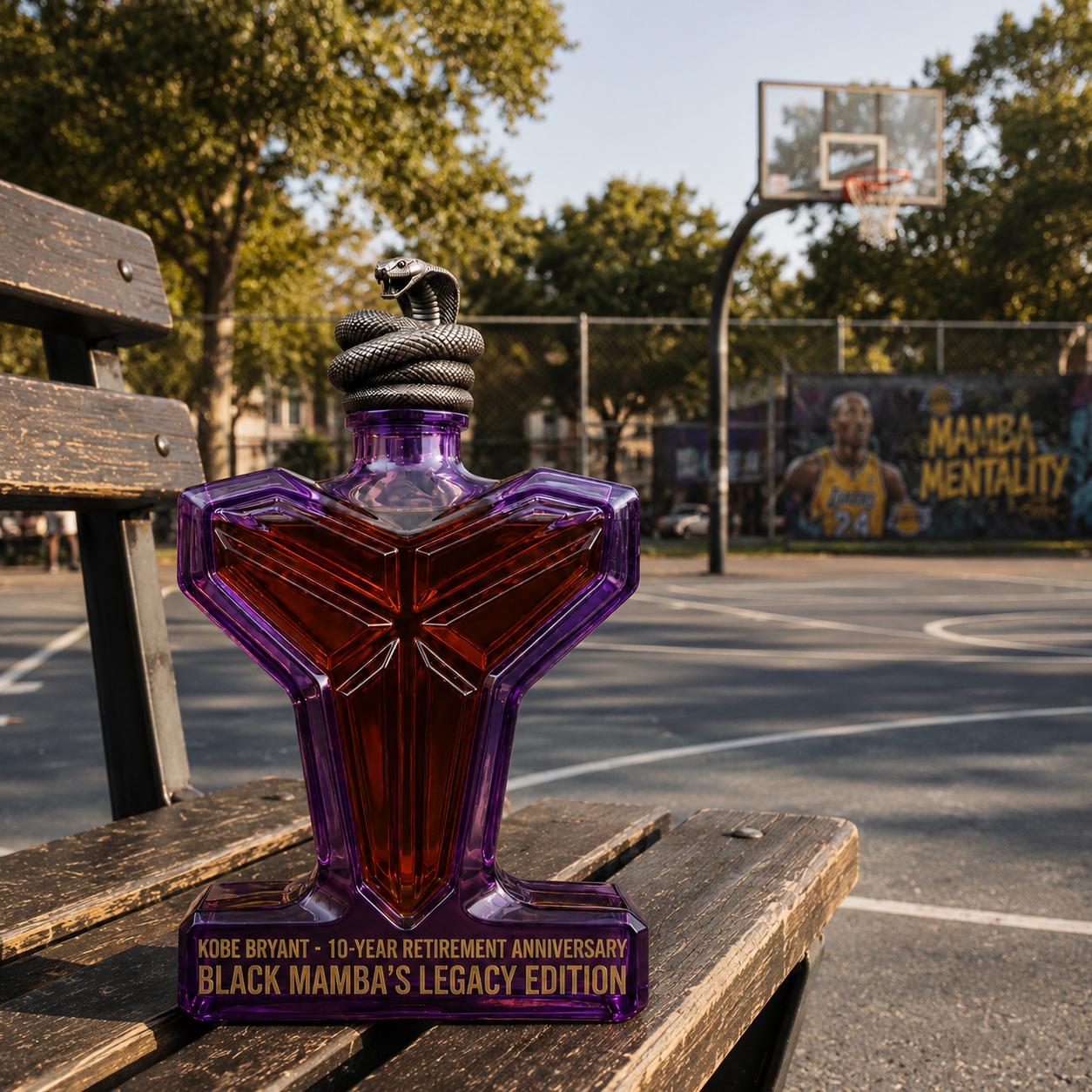 🐍 Black Mamba 10-Year Retirement Whiskey Bottle Miss U Kobe💖