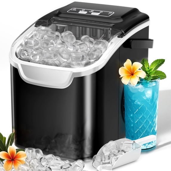 Big Sales Portable Ice Machine with Self-Cleaning for Home 8 Ice Cubes in 6 Mins