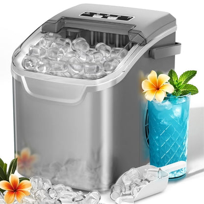 Big Sales Portable Ice Machine with Self-Cleaning for Home 8 Ice Cubes in 6 Mins