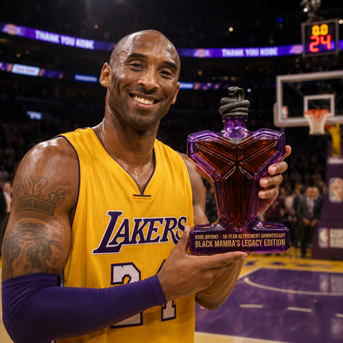 🐍 Black Mamba 10-Year Retirement Whiskey Bottle Miss U Kobe💖