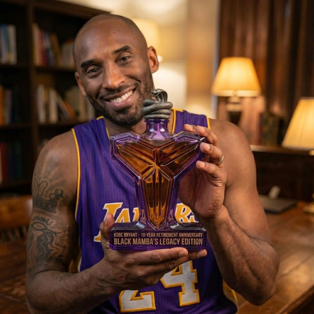 🐍 Black Mamba 10-Year Retirement Whiskey Bottle Miss U Kobe💖