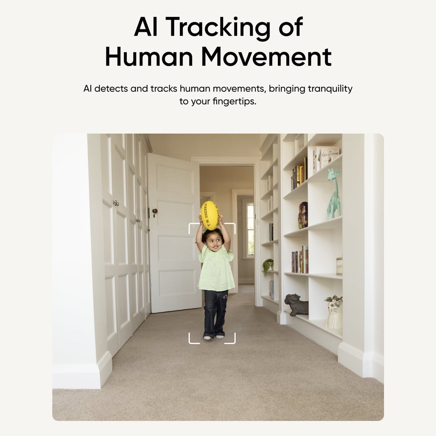 Eufy Solo Indoor-Cam Wired 2K Surveillance, 24/7 Recording, AI Human Detection