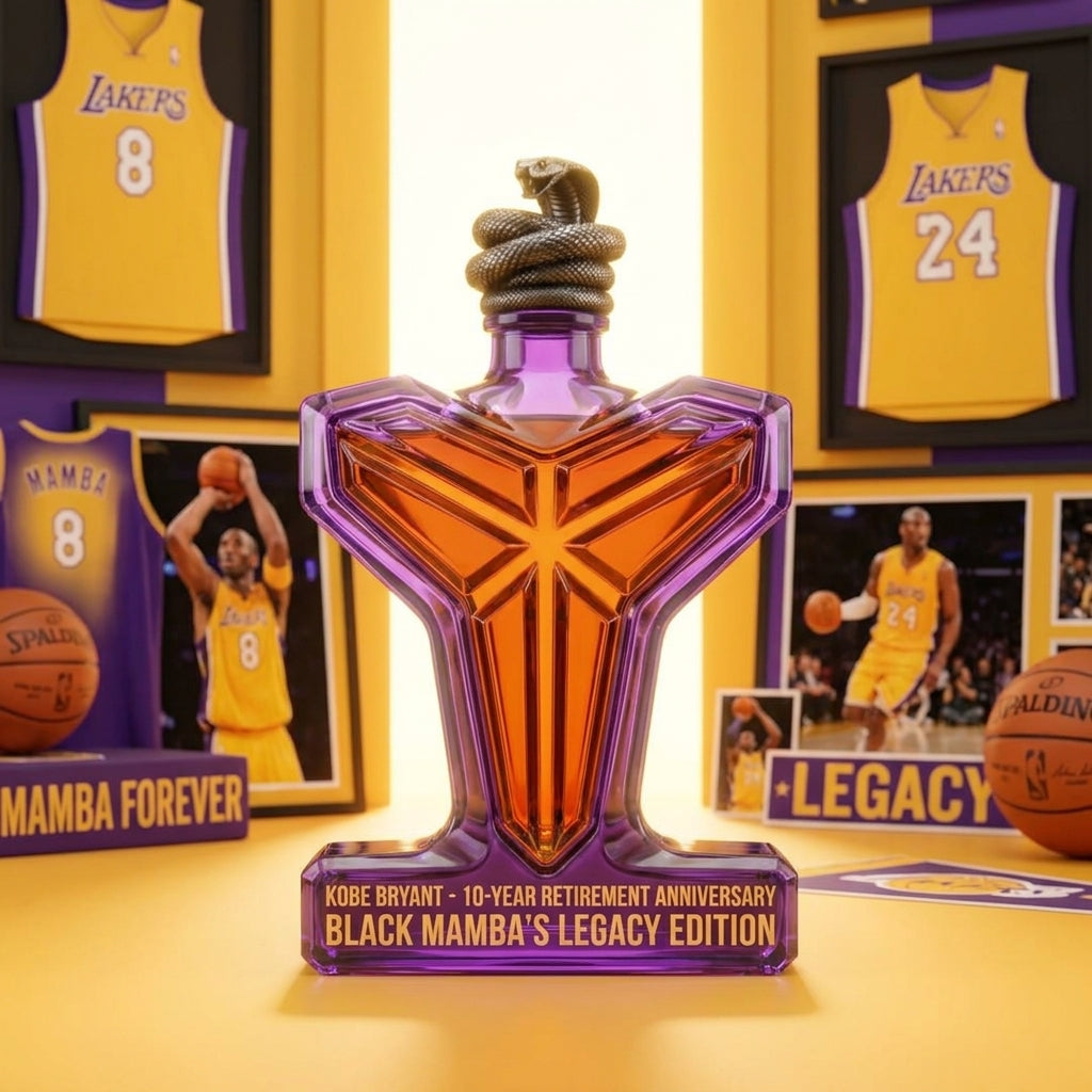 🐍 Black Mamba 10-Year Retirement Whiskey Bottle Miss U Kobe💖