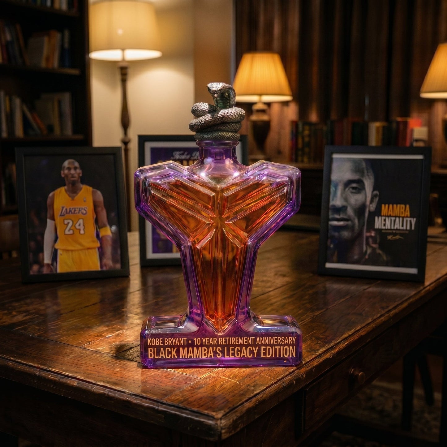 🐍 Black Mamba 10-Year Retirement Whiskey Bottle Miss U Kobe💖