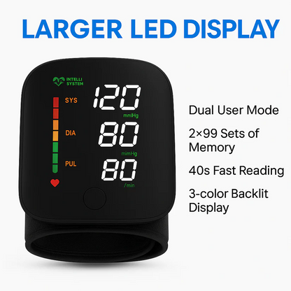 💖Smart Wrist Blood Pressure Monitor