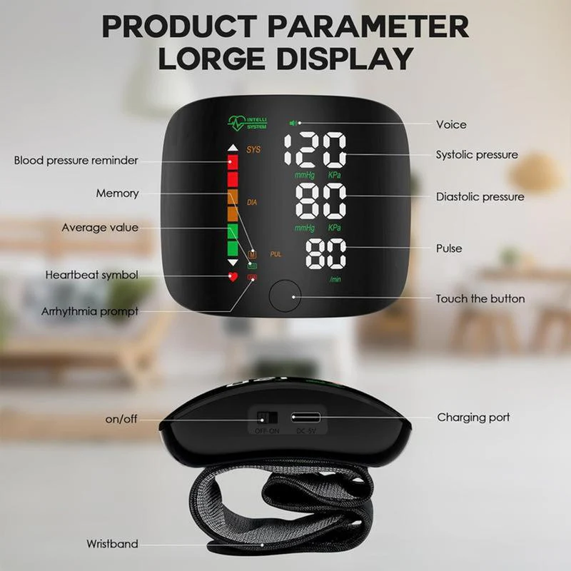 💖Smart Wrist Blood Pressure Monitor