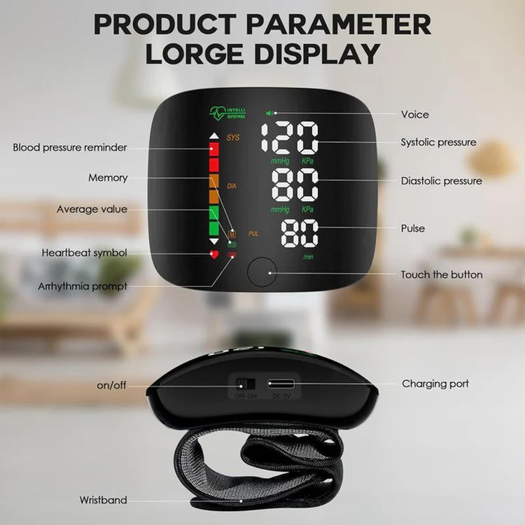 💖Smart Wrist Blood Pressure Monitor